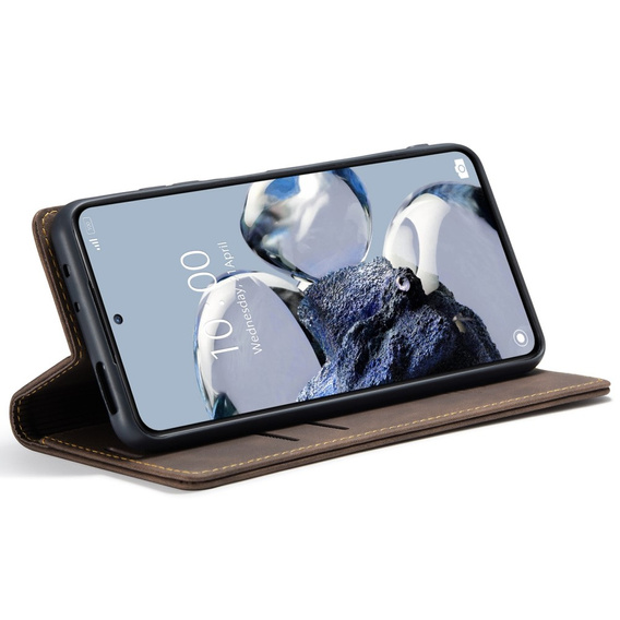 CASEME case for Xiaomi 12T / 12T Pro, Leather Wallet Case, brown