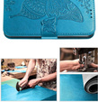 Flip case for Motorola Edge 50 Fusion 5G, Butterfly, blue