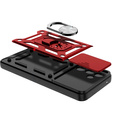 Armored Case for Samsung Galaxy A36, CamShield Slide, red + Tempered Glass 9H