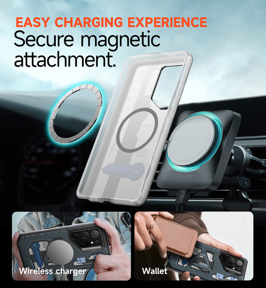 Case for Samsung Galaxy S24 Ultra, Suritch Full Body for MagSafe, cyber punk