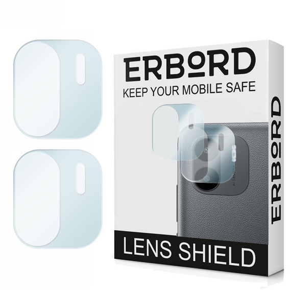 2x ERBORD tempered glass for camera to Xiaomi Redmi A1 4G / A2 4G