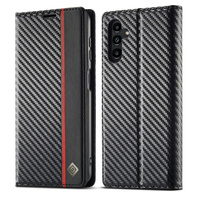 Flap case for Samsung Galaxy S25 FE, Carbon LC.IMEEKE, black