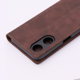 Case for Oppo A78 5G, ERBORD Vintage, wallet with flap, coffee