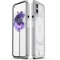 Case for Nothing Phone 2a, Armor Bumper, with lens cover, silver