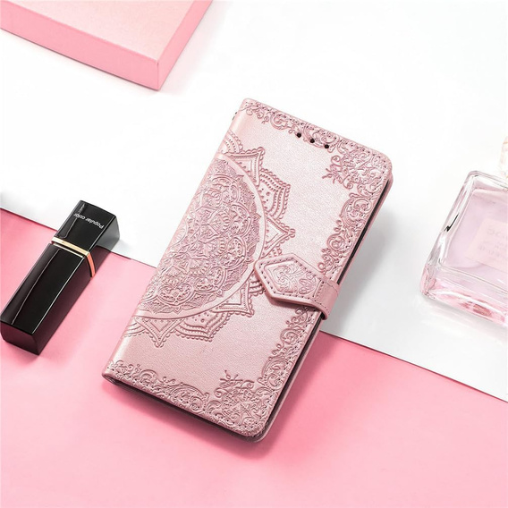 Flip case for OnePlus Nord 4, Mandala, pink rose gold