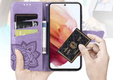 Flip case for Motorola Moto E14, Butterfly, purple
