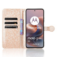 Flip case for Motorola Moto G86 Power 5G, Wallet Rhombus, gold