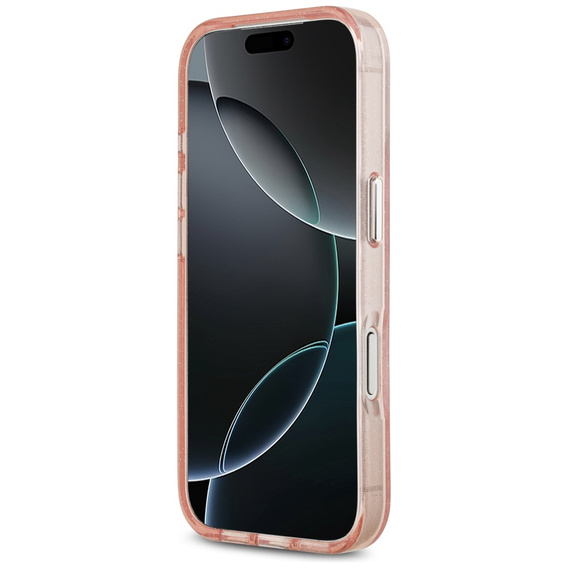 Karl Lagerfeld IML Glitter Karl & Choupette Heads Logo MagSafe Case for iPhone 17 Pro Max