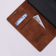 Case for Oppo A78 5G, ERBORD Vintage, wallet with flap, brown