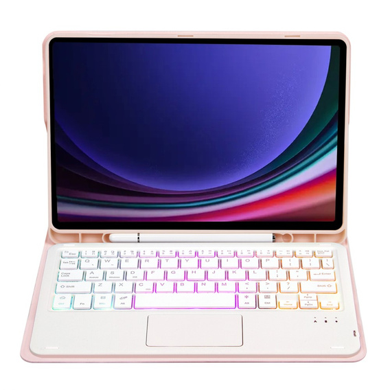 Case + keyboard Samsung Galaxy Tab S9 FE X510 / X516, with touchpad, pink