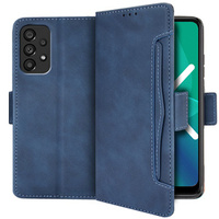 Flip case for Samsung Galaxy A53 5G, Card Slot, blue