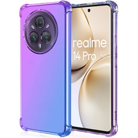 Case for Realme 14 Pro 5G, Gradient Dropproof, Purple / blue