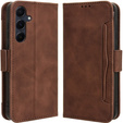 Flip case for Samsung Galaxy A55 5G, Card Slot, brown