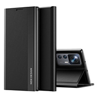 Flip case for Xiaomi 12T / 12T Pro, Side Magnetic, black