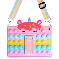 Kids case for iPad 9.7" 2018/2017 (6/5 gen.), Bubble, multicolor