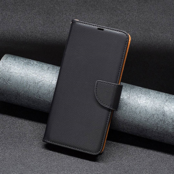 Flip case for Samsung Galaxy A54 5G, Wallet Litchi Magnet, black