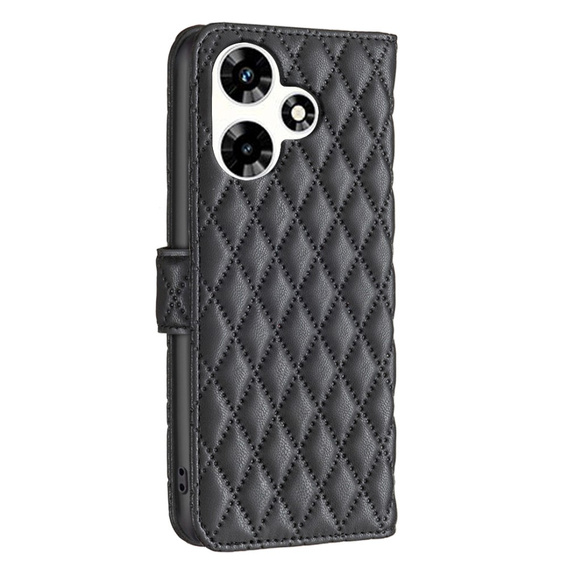 Flip case for Infinix Hot 30, Wallet, BINFEN COLOR, black