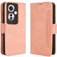 Flip case for Oppo Reno 11F 5G, Card Slot, pink