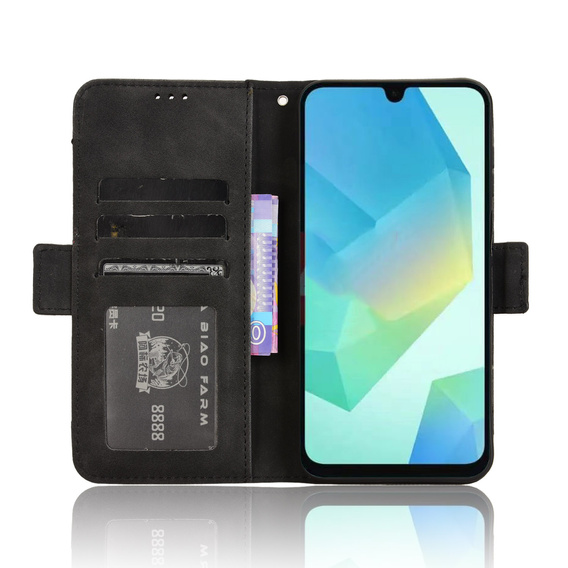 Flap case for Oppo Reno 14F, Card Slot, wallet, black