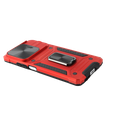 Armored Case for Xiaomi Redmi Note 13 5G, CamShield Slide, red + Tempered Glass 9H