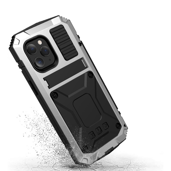 Armored case for iPhone 12 Pro Max, R-JUST, silver