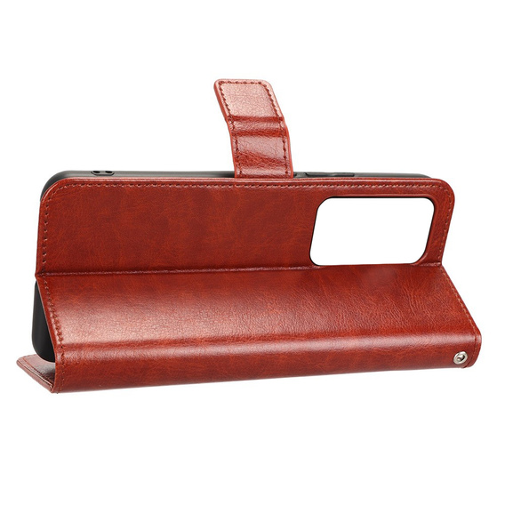 Flip case for Xiaomi 12T / 12T Pro, Crazy Horse Wallet, brown