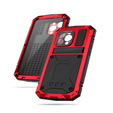 Case for iPhone 15 Pro Max, R-JUST, armoured, red / black