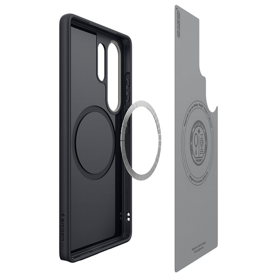 Spigen case for Samsung Galaxy S25 Ultra, Nano Pop MagSafe, black + 9H tempered glass