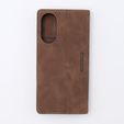 Case for Oppo A78 4G, ERBORD Vintage, wallet with flap, coffee