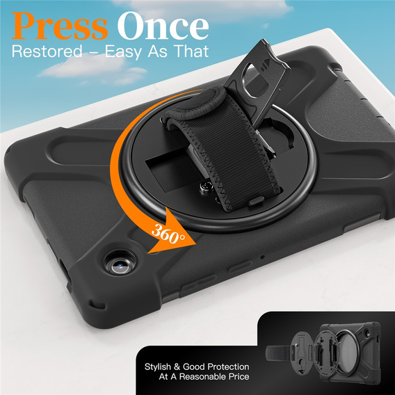 Armoured case with stand and shoulder strap for Samsung Galaxy Tab A11