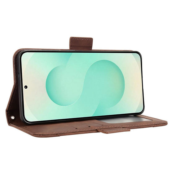 Flip case for Samsung Galaxy S25 Edge, Card Slot, brown