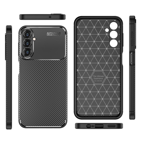 Case for Samsung Galaxy A14 4G/5G, Carbon Gel, black