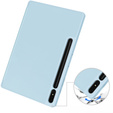 Case for Samsung Galaxy Tab S10+ Plus, Smartcase with stylus space, blue