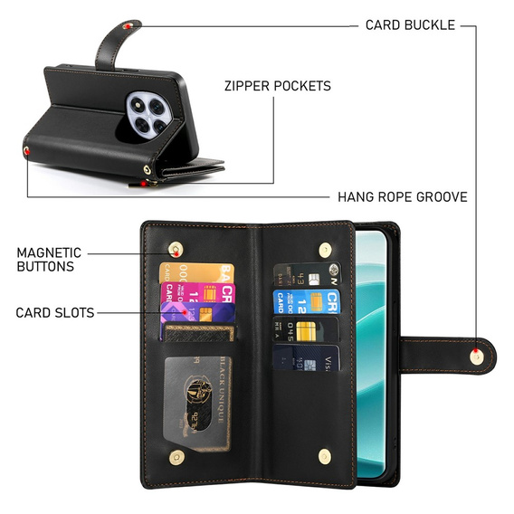 Flip case with zip pocket for Xiaomi Redmi Note 15 Pro Plus 5G