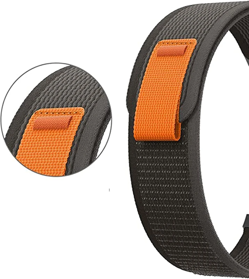 Nylon strap for Samsung Galaxy Watch Active 22mm, Grey