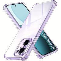 Case for Oppo Reno 14F, reinforced, with camera protection, transparent