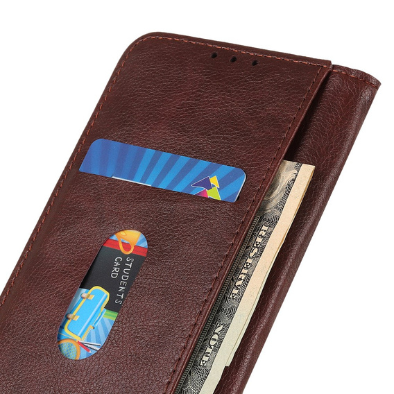 Flip case for OnePlus Nord CE4 Lite, Split Leather, brown