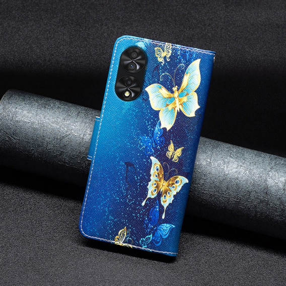 Flip case for TCL 40 NxtPaper, Wallet, Butterflies blue