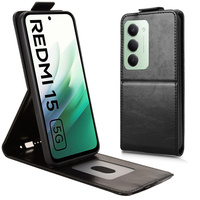 Flip case for Xiaomi Redmi 15 5G / 4G, Flip Case, black
