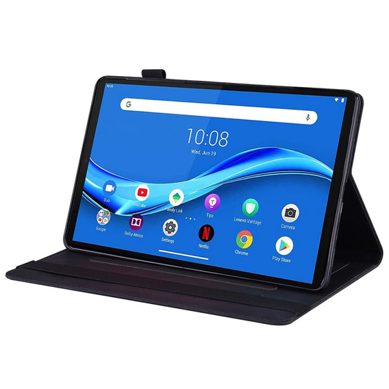 Case for Lenovo Tab M10 Plus 10.6 Gen 3 TB-125F TB-128F, Classic, with space for stylus, black