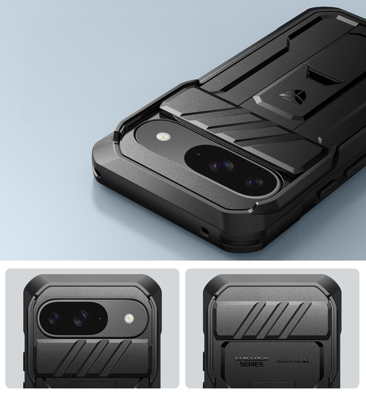Armored case for Google Pixel 9, Dexnor Full Body (Two Frames), black