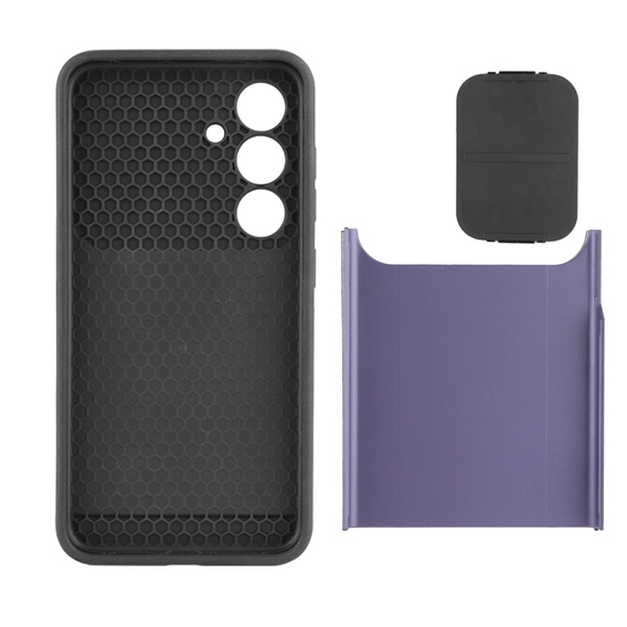 Case for Samsung Galaxy S24, ERBORD CamProtect Slide Camera, purple