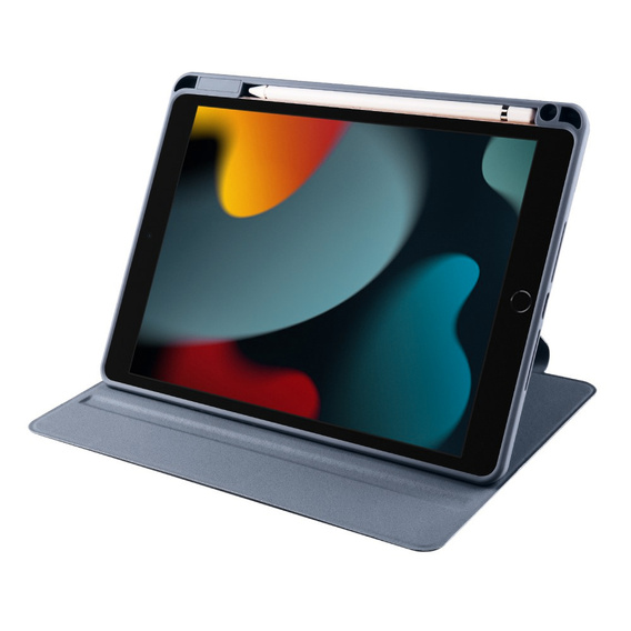 Case for iPad 10.2" 2021/2020/2019 (9/8/7 gen.), with stylus space, 360° rotatable, purple