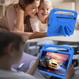 Children's case for Samsung Galaxy Tab S10 Lite / S10 FE / S9 FE, with handle, blue