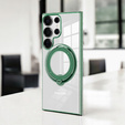 Magnetic Case for Samsung Galaxy S25 Ultra, for MagSafe, green