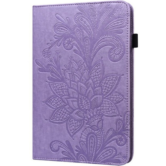 Flap case for Samsung Galaxy Tab A8 10.5 SM-X200 SM-X205, flower, purple