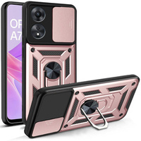 Case for Oppo A78 5G, CamShield Slide, pink rose gold