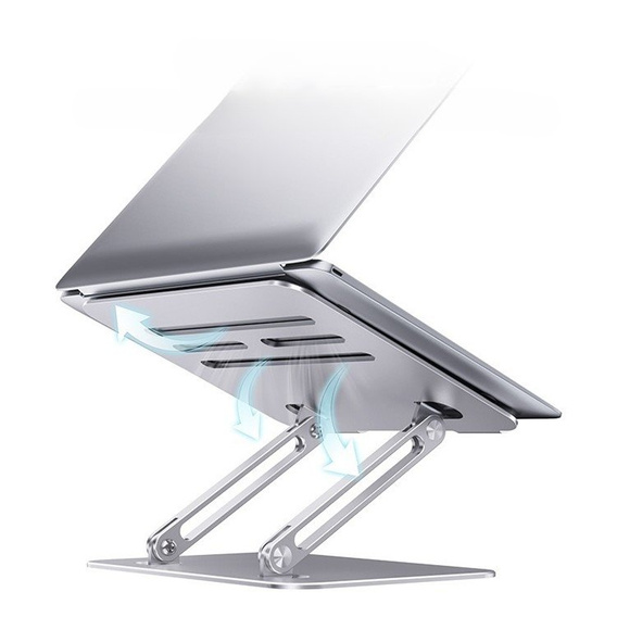 Laptop stand up to 17 inches, steel ERBORD P89, grey