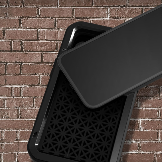 Love Mei Case for iPhone 13 Pro Max, armored with glass, black