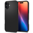 Spigen case for iPhone 16 Plus, Thin Fit Mag, grey + 9H tempered glass